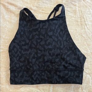 lululemon athletica Black Patterned Sports Bra